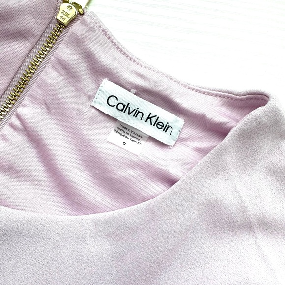 Calvin Klein Lavender Flutter Sleeve Sheath Dress Size 6 NWT - Picture 3 of 7